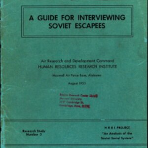 Deceptive Subjects: the Harvard Project on the Soviet Social System